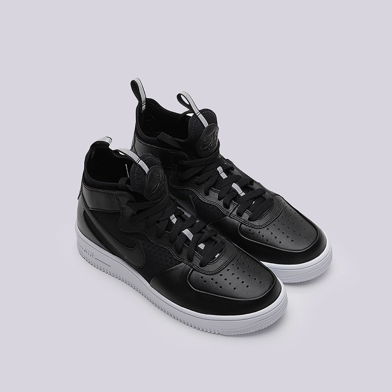 мужские черные кроссовки Nike Air Force 1 Ultraforce Mid 864014-001 - цена, описание, фото 2